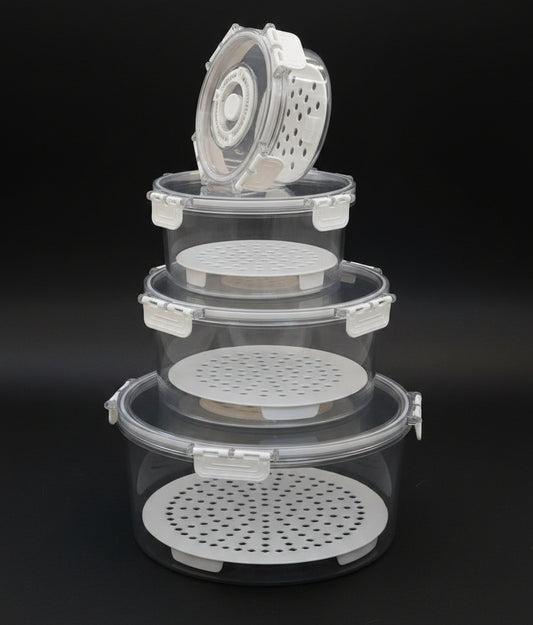 Multi-Piece Airtight Clear Food Storage Container Set
