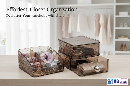 2-Tier Makeup and Cosmetic Storage Box gray