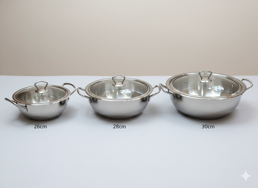 Alpha Premium Stainless Steel Karahi