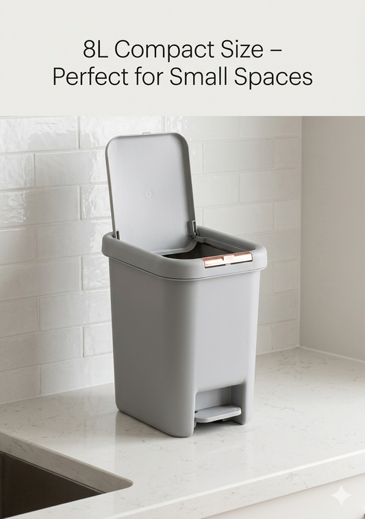 Dual-Opening Step Trash Can