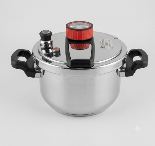Premium Stainless Steel Clip-On Pressure Cooker