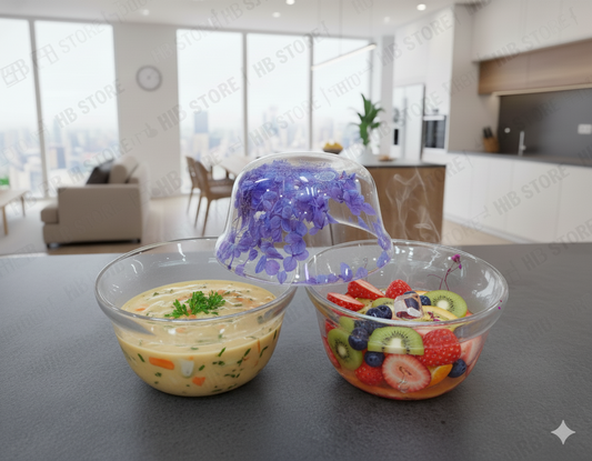 Double Wall Floral Bowl – Elegant & Insulated Design