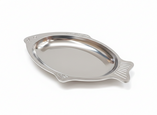Stainless Steel Fish-Shaped Serving Platter