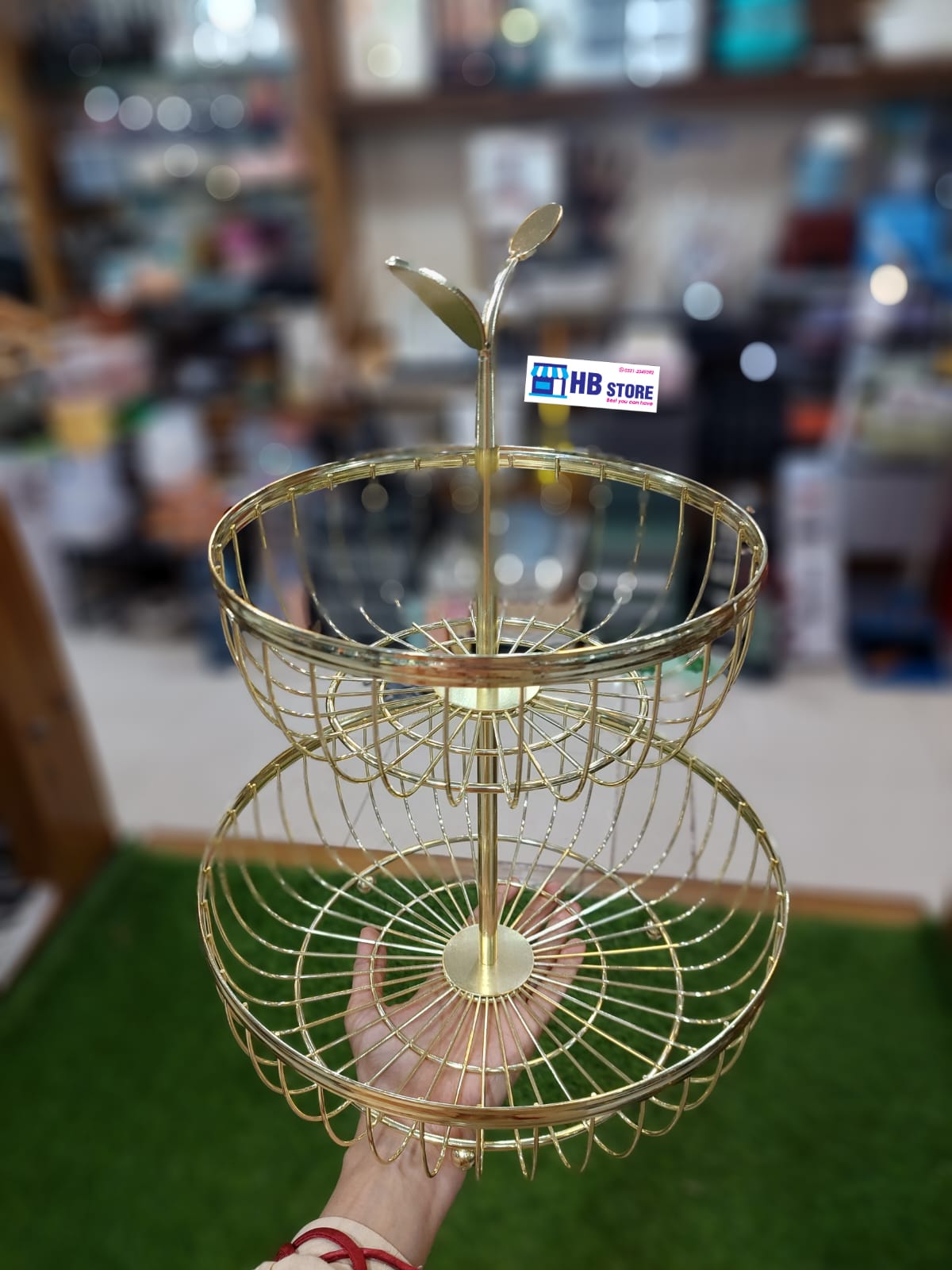 2 Layer Golden Round Basket