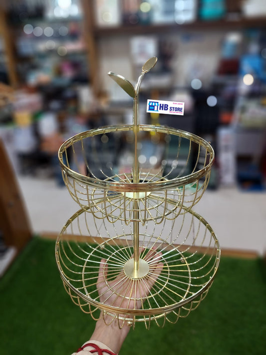 2 Layer Golden Round Basket