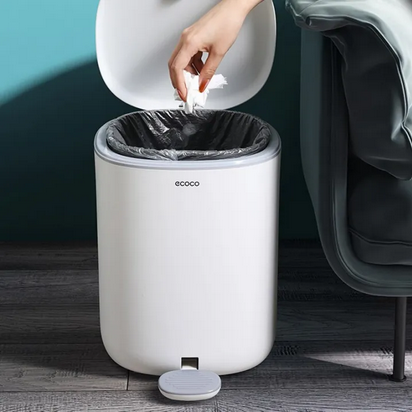 Ecoco Modern Slim Step Trash Can