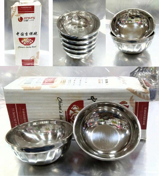 Stainless Steel Tea Bowl Set 10Pcs