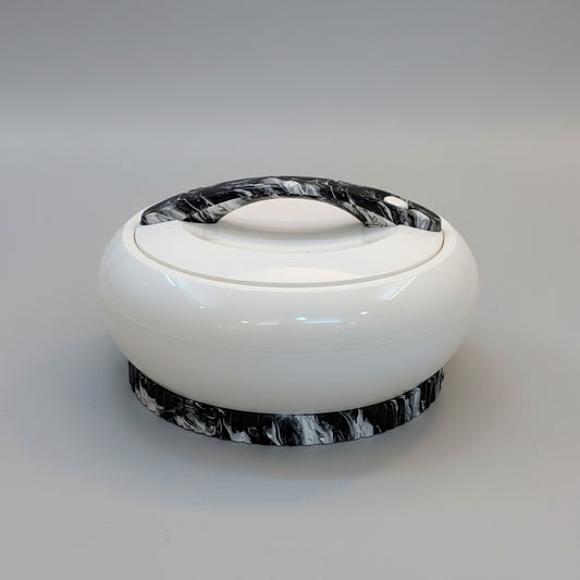 Modern Marble-Accent Insulated Hot Pot