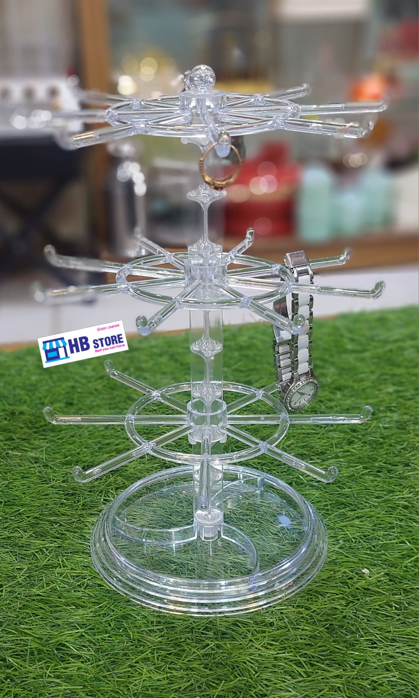 3 Tire Rotating Jewelry Stand