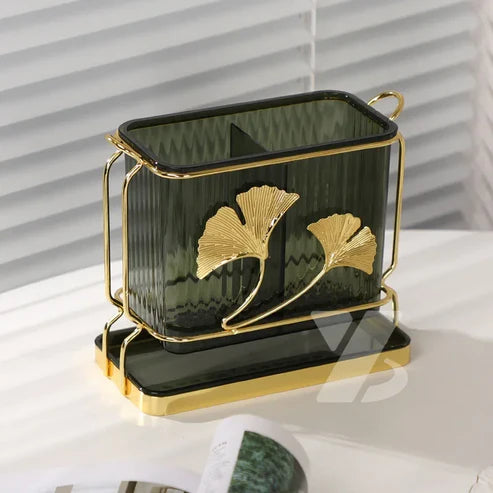 Acrylic Fancy 2 Portion Cutlery Holder