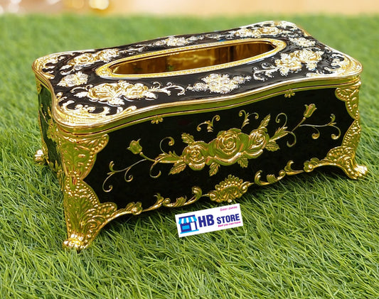 **Luxury Decorative Tissue Box Cover – Set of 3 Elegant Vintage-Style Holders**