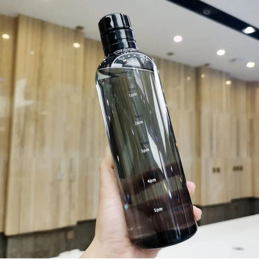 Elegant Leakproof Water Bottle with Time Scale