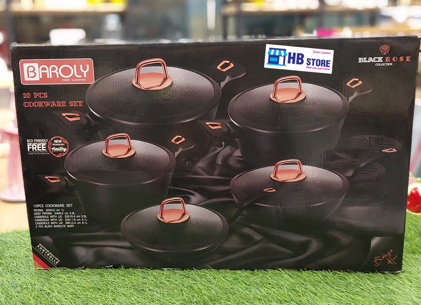 Baroly Non-Stick Granite Cookware Set – Durable, Stylish, Ready to Cook