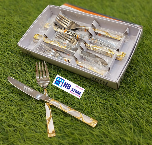 Elegant Stainless Steel Cake Knife and Fork set