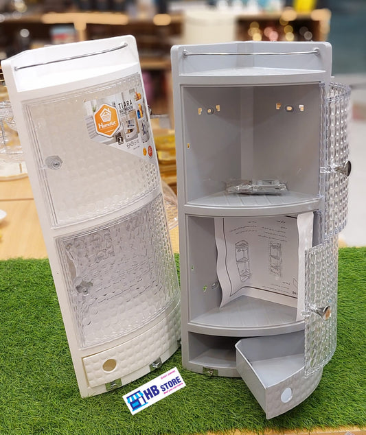 Tiara Wall-Mounted Bathroom Corner Cabinet