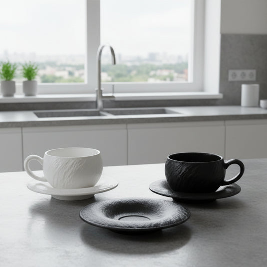 Zenith Stone Ceramic Cup & Saucer
