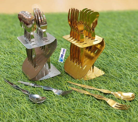 Modern Tableware: Gold & Silver Fork Sets