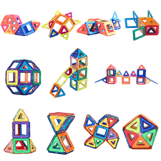 HOMOFY 40PCS Castle Magnetic Blocks - Learning & Development Magnetic Tiles Building Blocks Kids Toys for 3 4 5 6 7 Years Old Boys Girls Gifts