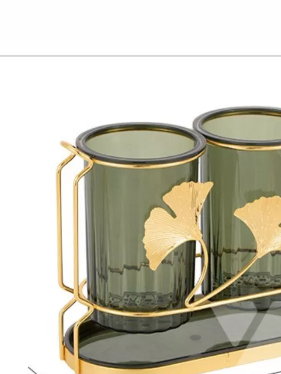 Acrylic Fancy 2 Portion Cutlery Holder