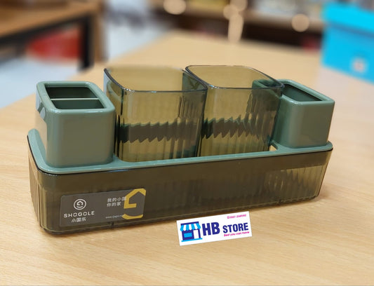 Multifunctional Simple Large-Capacity Toothbrush Holder Plastic mouthwash Cup Set