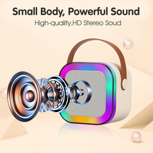 Mini Portable Blue-Tooth Speaker with Wireless Mic