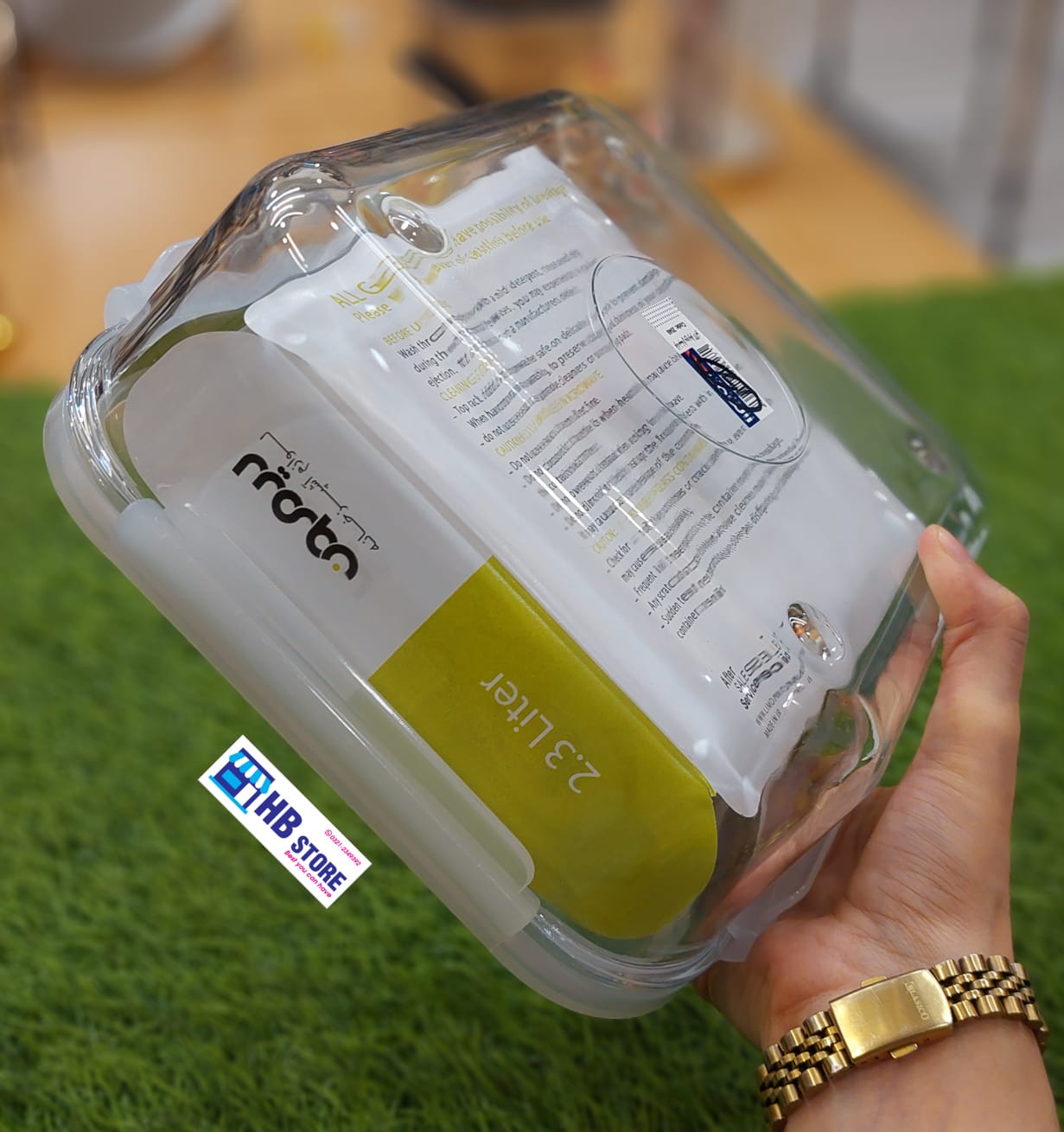Limon Glass Food Storage Container with Lid, Square
