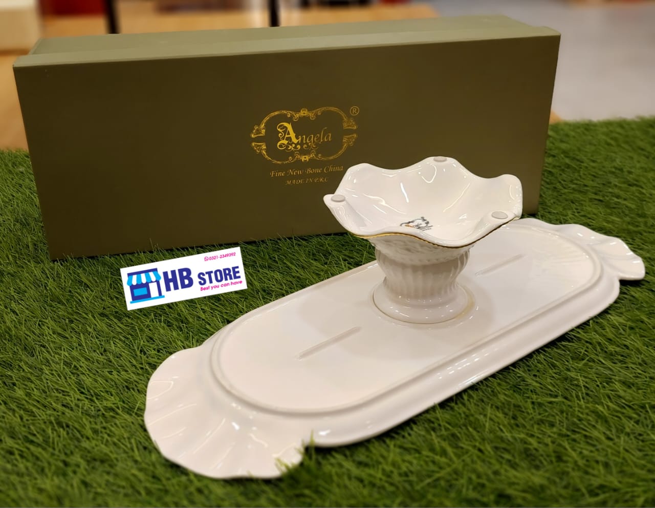 Stoneware Square Cake stand
