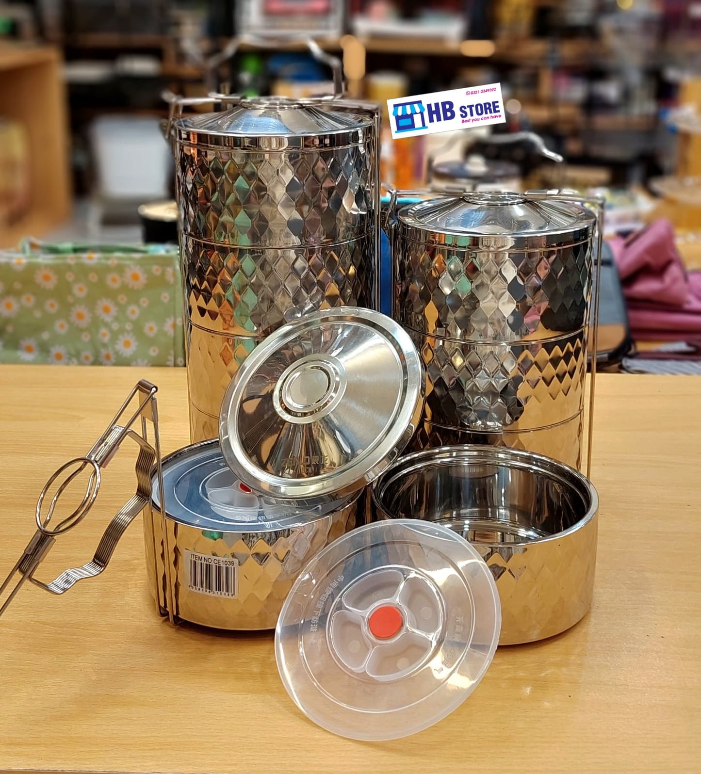 Premium Stainless Steel Tiffin Carrier – Multi-Layer Food Container
