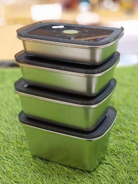 Premium Stainless Steel Food Storage Container Set