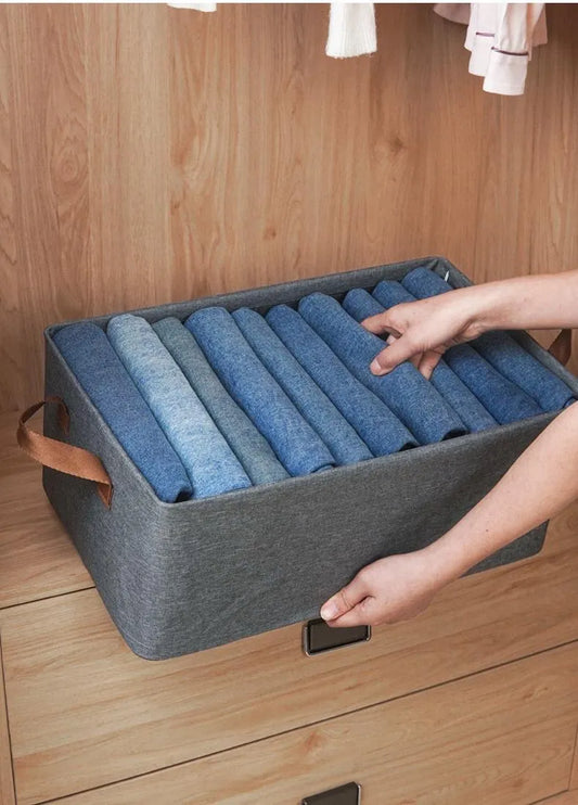 Wardrobe Portable Clothes Organizing Storage Box | Storage Space Saver