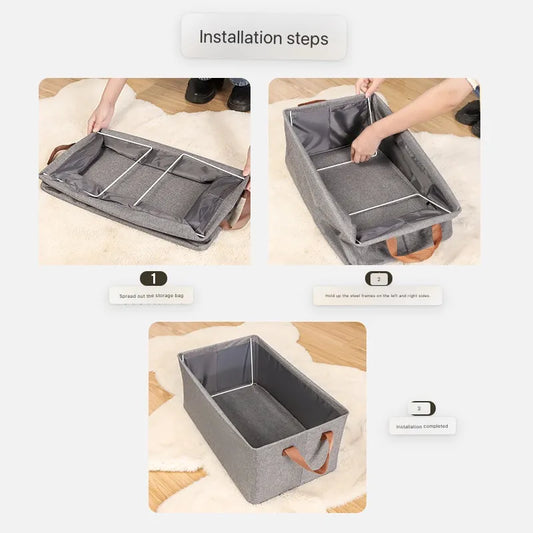 Wardrobe Portable Clothes Organizing Storage Box | Storage Space Saver