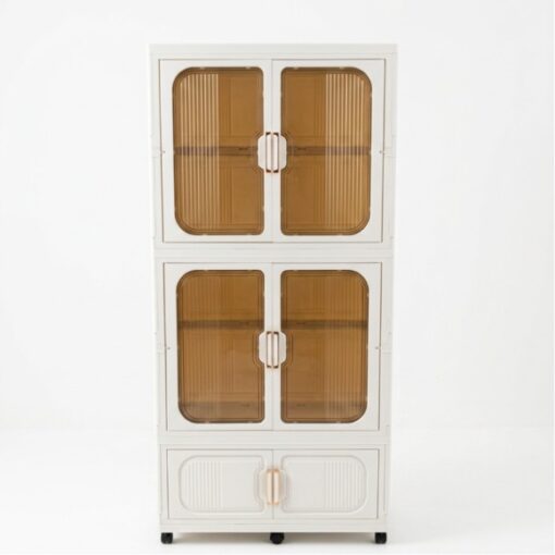 Multi-Tier Folding Kitchen Storage Cabinet