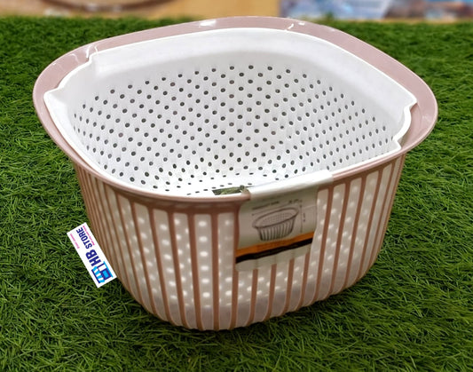 2-in-1 Plastic Washing and Strainer Basket