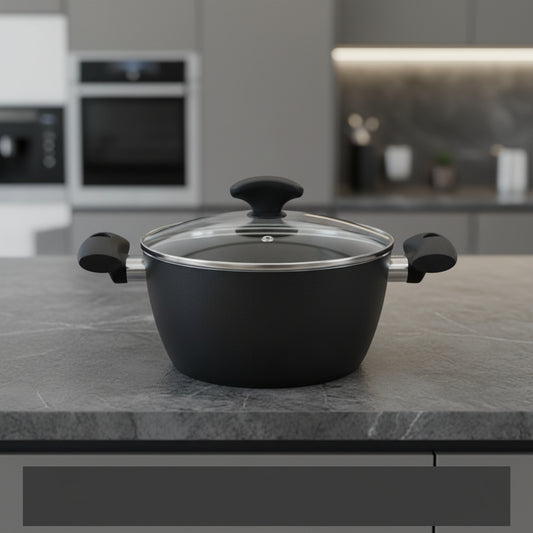 TVS Ceramic Coat Cooking Pot 20cm Made in Italy