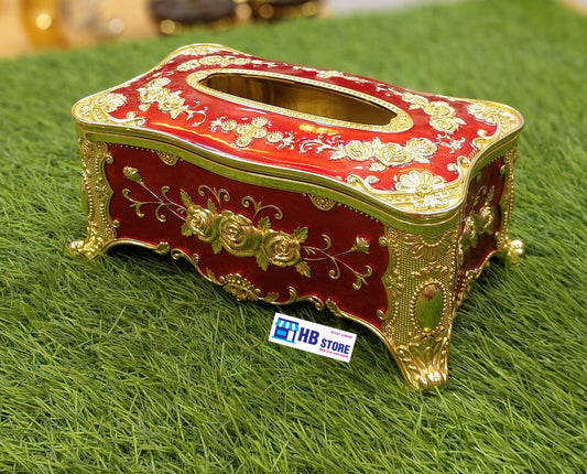 **Luxury Decorative Tissue Box Cover – Set of 3 Elegant Vintage-Style Holders**