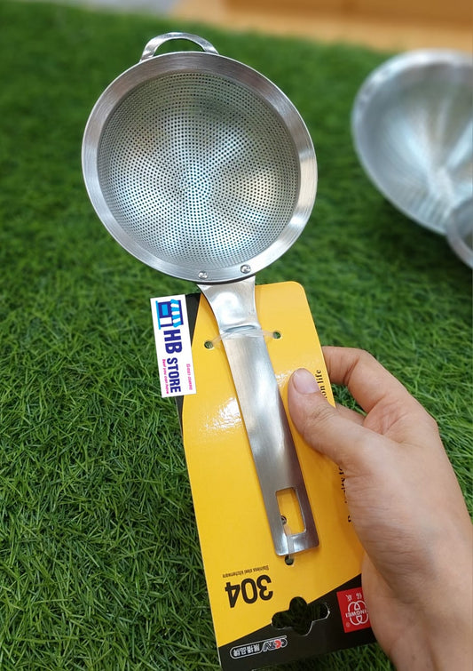 Stainless Steel Fine Mesh Strainer Set with Handles  Draining, Sifting & Rinsing”
