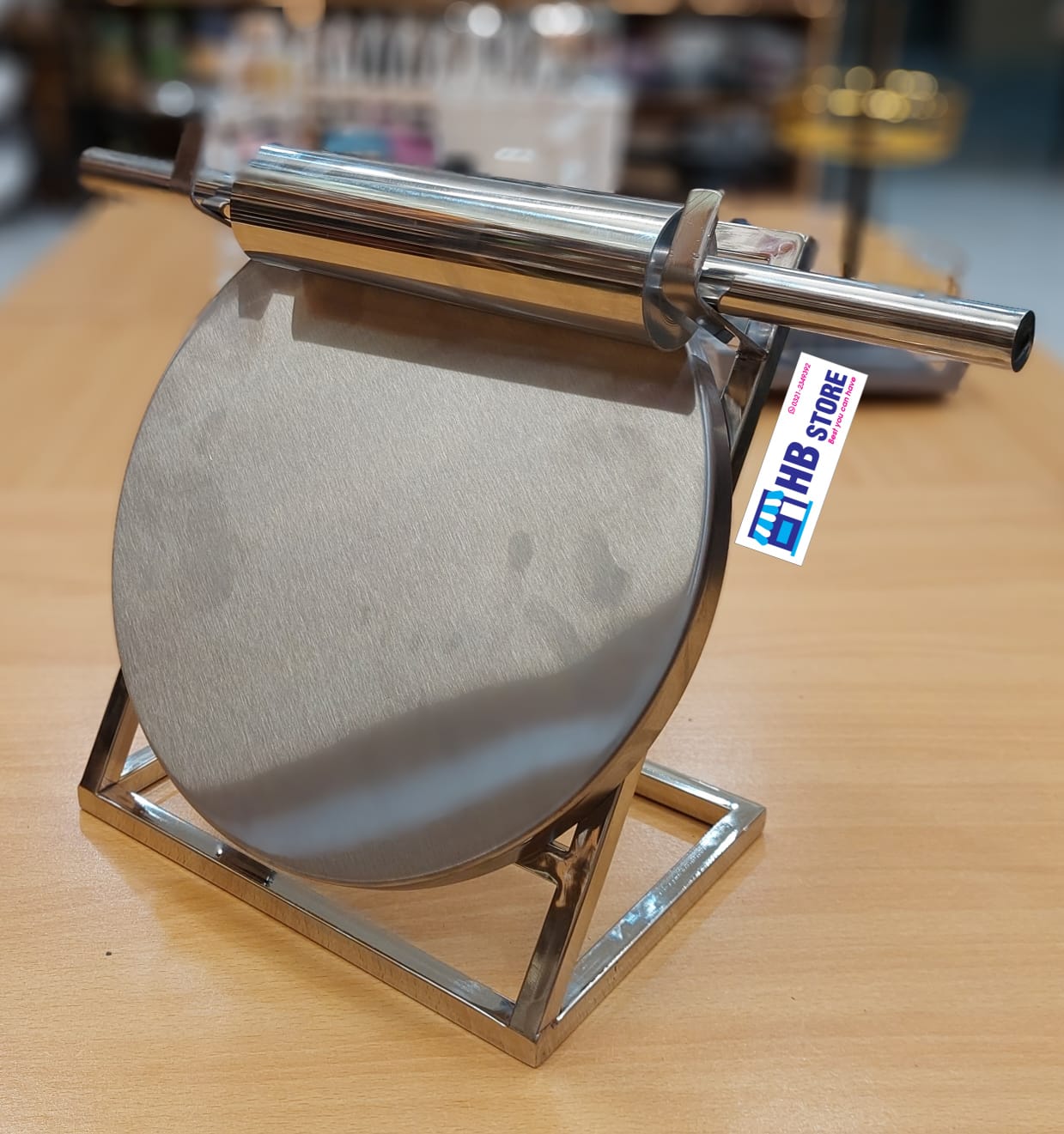 Premium Stainless Steel Roti/Chapati Maker with Rolling Pin & Stand – Durable & Easy to Use
