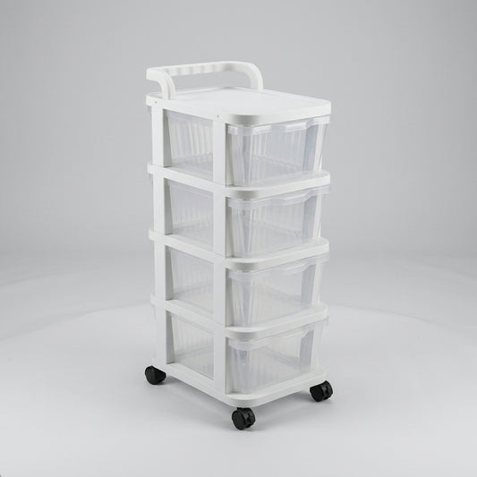 Mobile Multi-Layer Utility Organizer Trolley with Wheels