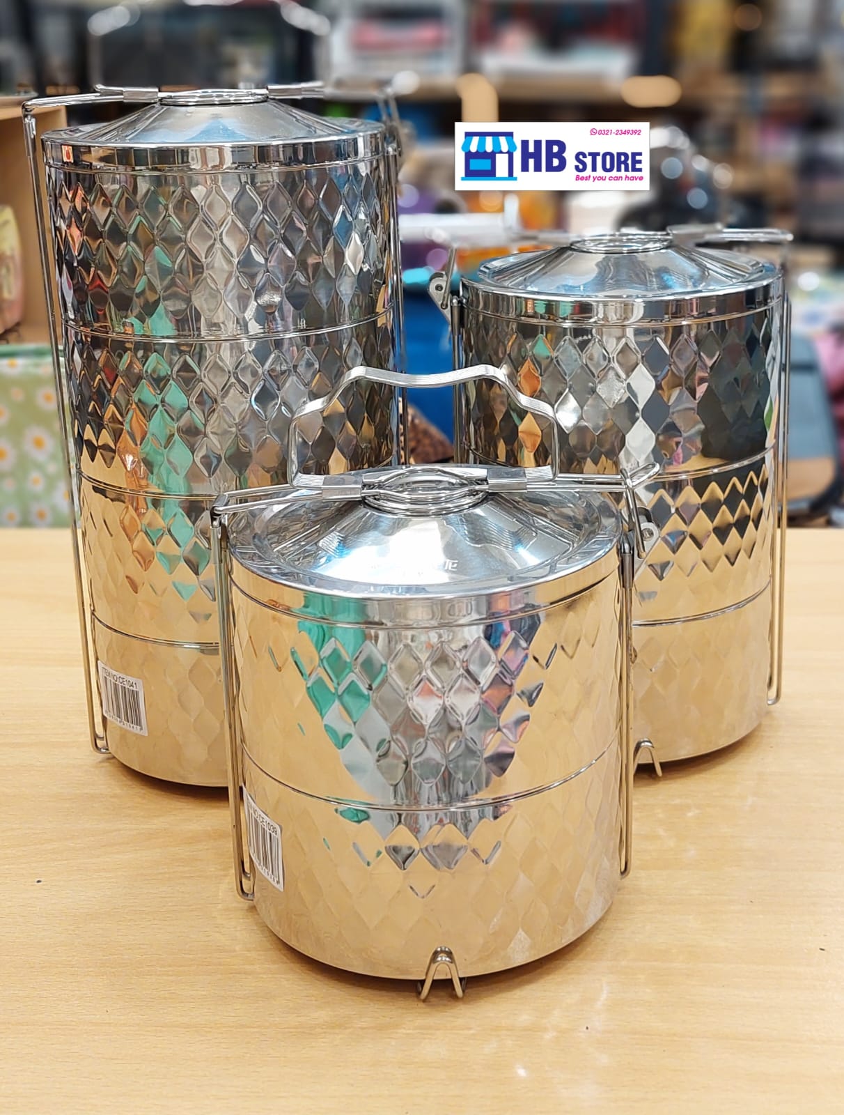 Premium Stainless Steel Tiffin Carrier – Multi-Layer Food Container