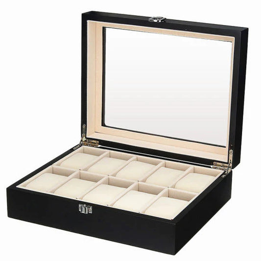Luxury Leather Watch Box – Multiple Grid Options