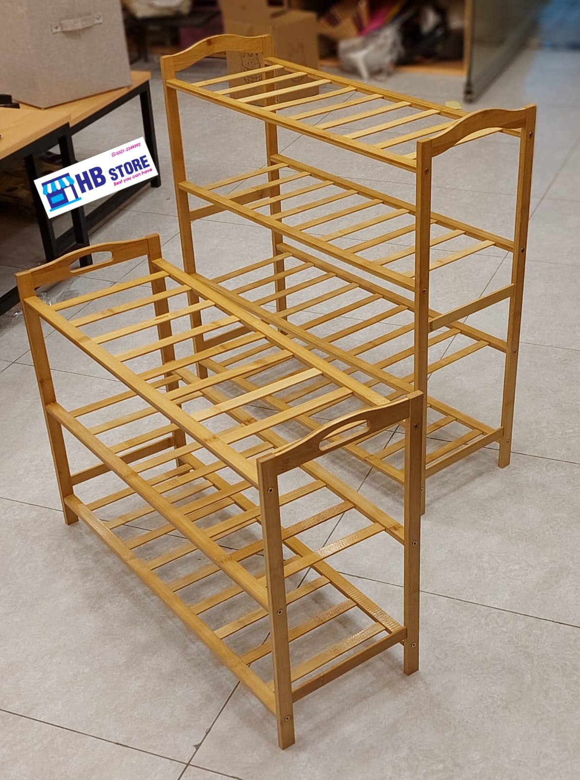 Wooden Shoe Rack Shoes Organizer 3tier/ 4tier