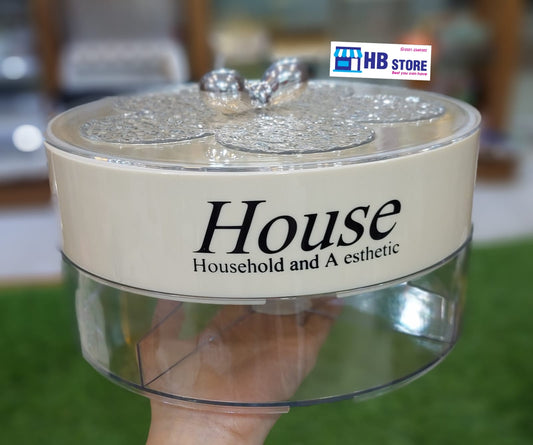 House Coco Double Portion Partition Dryfruit Spices Box