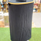 Modern Bamboo-Rimmed Collapsible Laundry basket