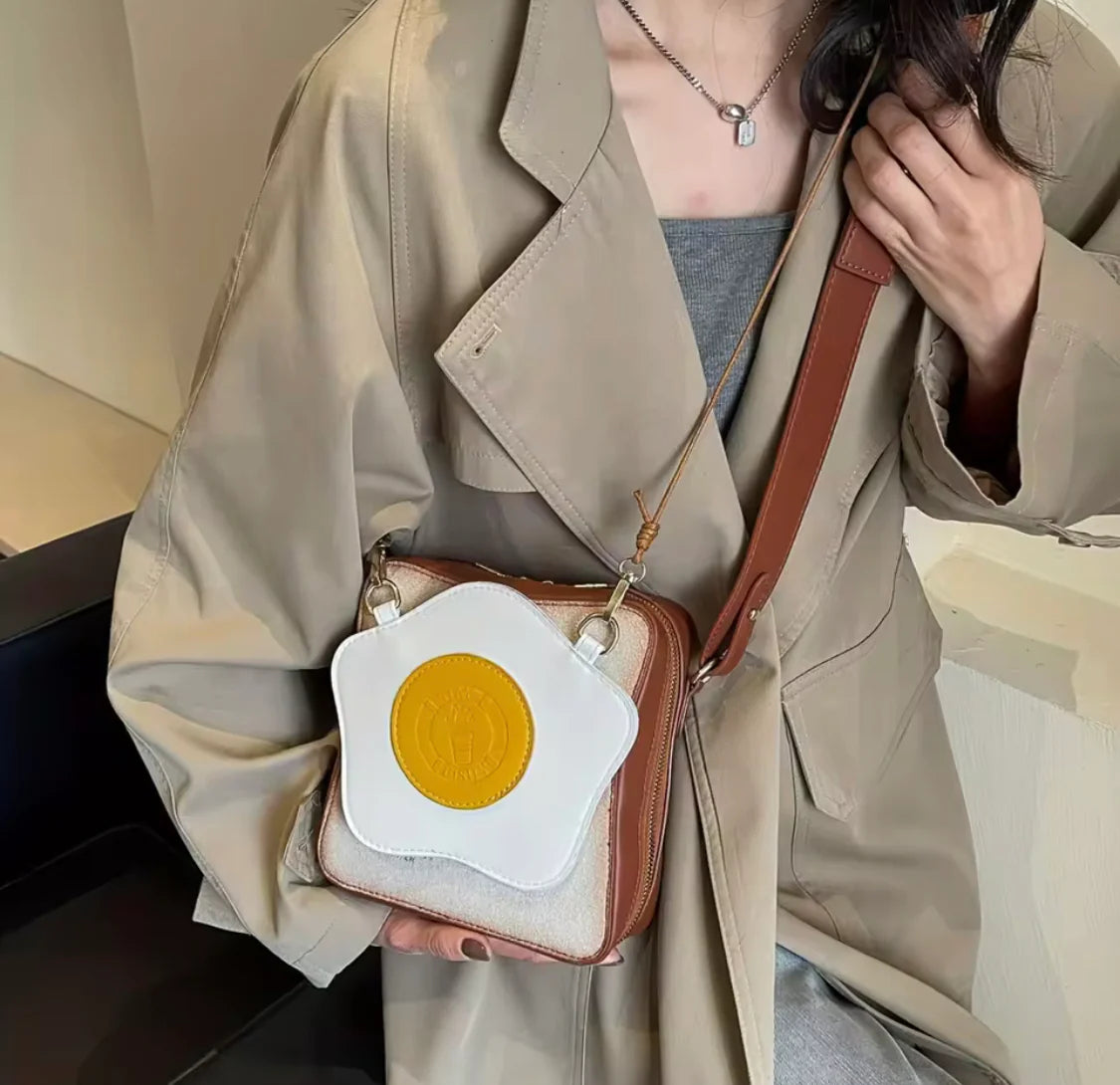Crossbody Fried Toast Bread Bag