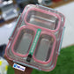 3 Compartment Airtight Partition Lunch Box