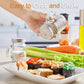 2Pcs Glass Material Salt Pepper Set