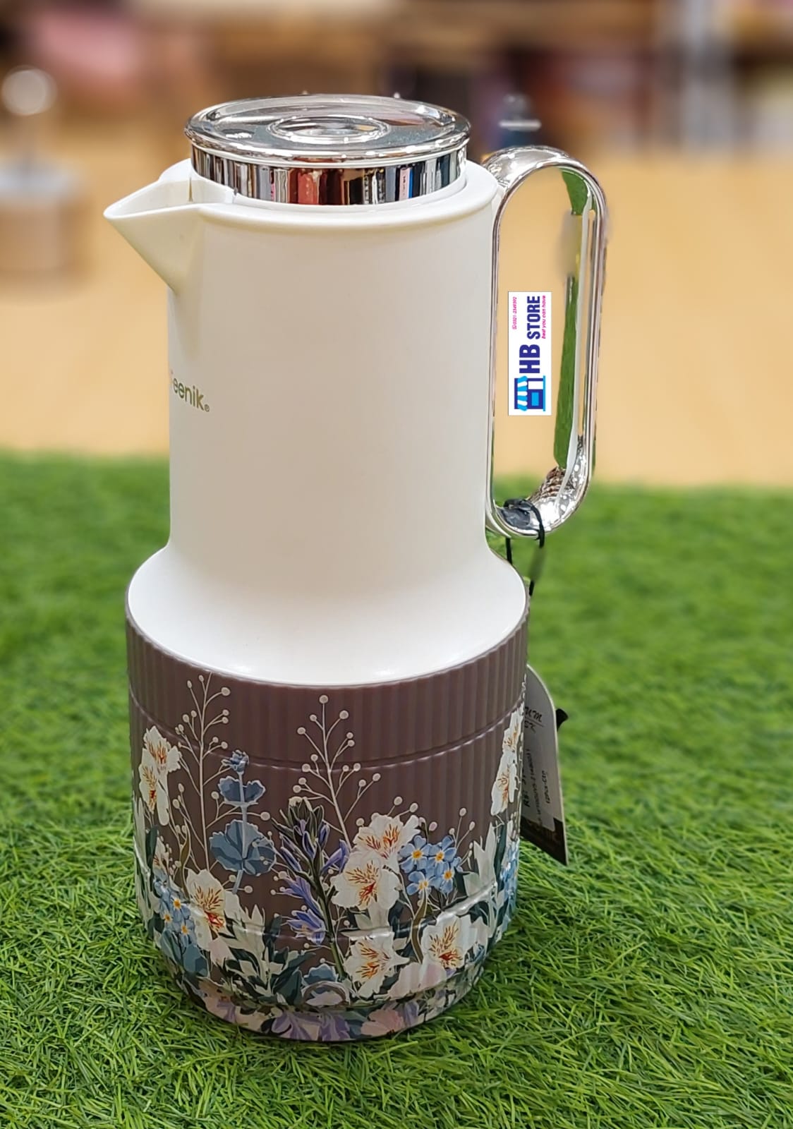 Elegant Thermal Carafe/Flask - Decorative Floral Design Insulated Jug