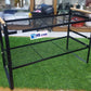 2 Tier Metal Shelf Organizer With Wooden Handel