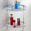 2 Layer Wall Mount Aluminium Corner Rack
