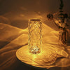 Crystal Diamond Table Lamp - Rechargeable Color Changing